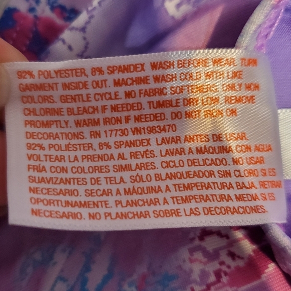 NWT Cat & Jack Girl's Purple Dance Gymnastics Leotard XS 4/5 - Picture 6 of 6